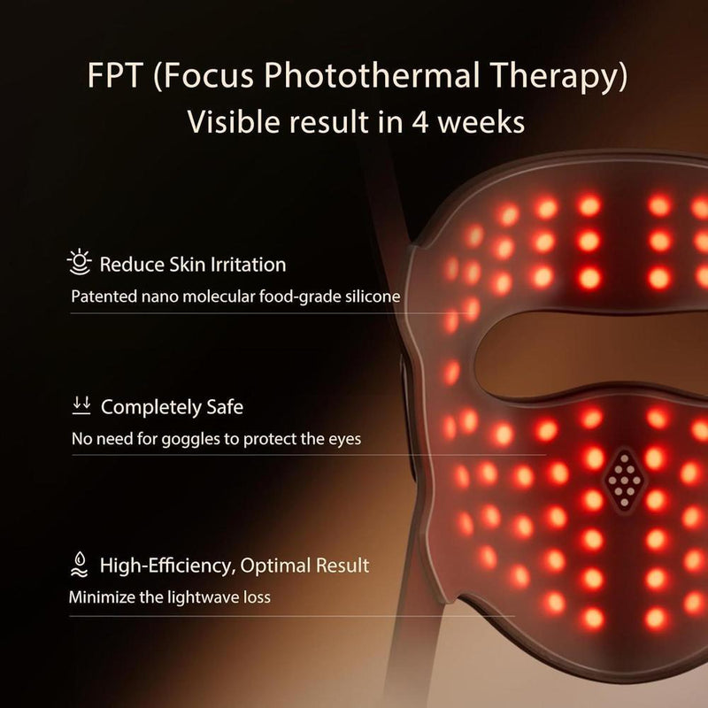 Máscara de terapia de luz láser 4D JOVS con tecnología FPT y 4 longitudes de onda para tratamiento antienvejecimiento