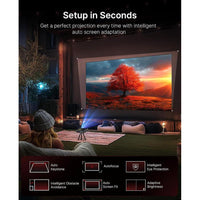 Proyector láser portátil NexiGo Nova Mini, Google TV, Netflix, 1080p FHD, contraste 15000:1 SAE, 3D, autoajuste, Dolby 8W