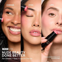 Rubor En Barra Nudestix Nudies 3 En 1 Para Mejillas, Ojos Y Labios Naughty N' Spice
