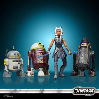 STAR WARS Vintage Collection Escape from Order 66 con Ahsoka & Droids - Paquete de 4 Figuras de Acción Coleccionables