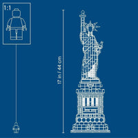 LEGO Architecture 21042 Set de Construcción Estatua de la Libertad - Recuerdo Coleccionable de Nueva York para Decoración Hogareña