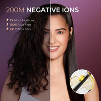 TYMO Cepillo Alisador de Pelo y Plancha 2 en 1 con Tecnología de Iones para Anti-Frizz y Alisado