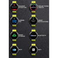 Garmin Forerunner 965 Smartwatch Premium, 1,4 Pulgadas, AMOLED, 32GB, GPS, Gris Carbón Y Amarillo