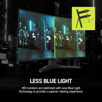 Monitor para juegos MSI MAG 274CF E20 con resolución FHD, 200Hz, 0.5ms, HDR, Adaptive Sync, HDMI y DisplayPort, negro