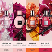 Viktor&Rolf Flowerbomb Ruby Orchid Eau de Parfum, perfume femenino floral y afrutado con vainilla y melocotón