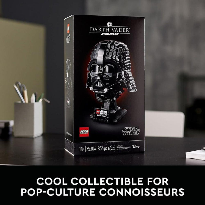 LEGO Star Wars Juego de Construcción de Casco de Darth Vader, Modelo para Adultos, Decoración Coleccionable