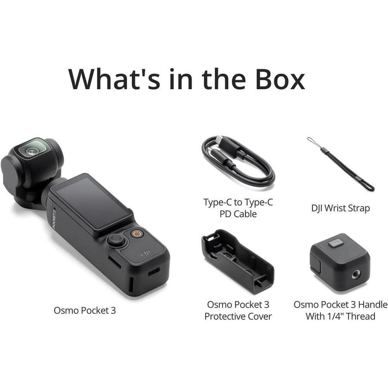 DJI Osmo Pocket 3, cámara de vlogging con CMOS de 1 pulgada, 4K/120fps, estabilización 3 ejes, enfoque rápido y seguimiento