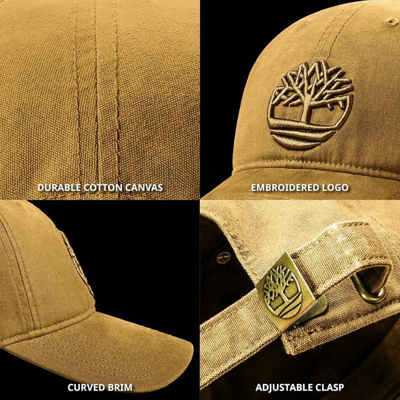 Gorra Timberland Soundview para niños de 7 a 14 años, algodón 100%, ajustable y duradera