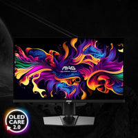 MSI MAG 271QP QD-OLED X28 - Monitor de juegos QHD, 280Hz, Adaptive-Sync, HDR Ready, HDMI, VGA, bisel delgado, 0.03 ms, negro
