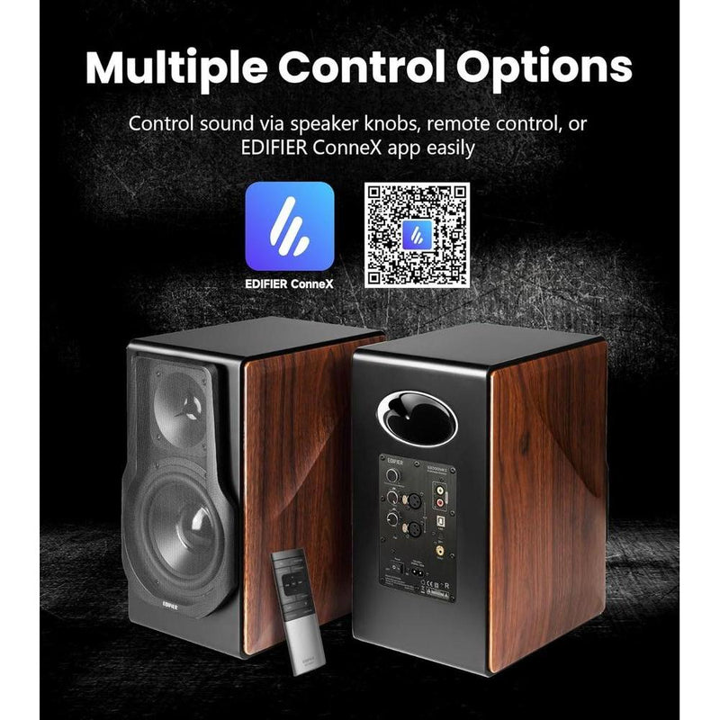 Edifier S3000MKII Altavoces audiófilos de alta resolución, 256 W RMS, aptX HD Bluetooth, inalámbrico, agudos planares