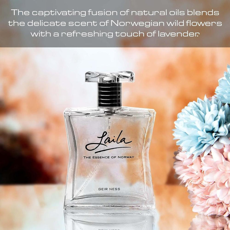 Laila Eau de Parfum Spray – Fragancia fresca y limpia de larga duración para mujer con aromas afrutados y florales
