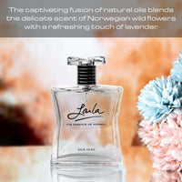 Laila Eau de Parfum Spray – Fragancia fresca y limpia de larga duración para mujer con aromas afrutados y florales