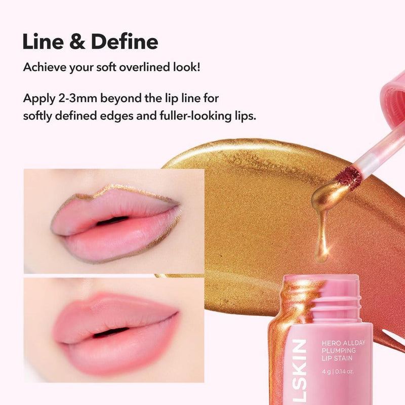 APRILSKIN Hero All Day Plumping Lip Stain Rosa de larga duración con efectos voluminizadores e hidratantes