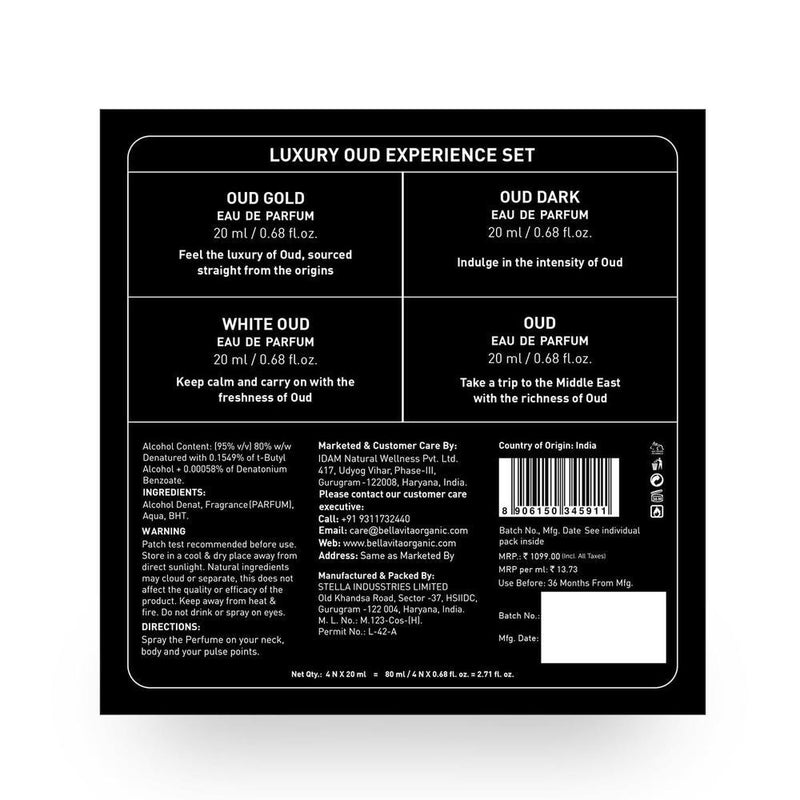 Luxury OUD Experience Eau De Parfum Gift/Discovery Set for women and men