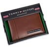 Tommy Hilfiger Men's Slim Leather Bifold Passcase Wallet