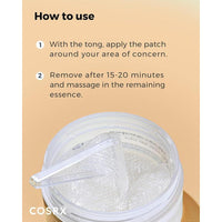 COSRX Parche avanzado para ojos de hidrogel de caracol, tratamiento hidratante, anti-hinchazón, sin parabenos