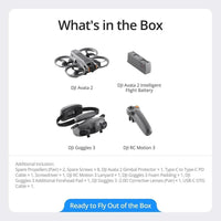DJI Avata 2 Fly More Combo con batería y Goggles, dron FPV 4K de experiencia inmersiva, para principiantes y contenido POV