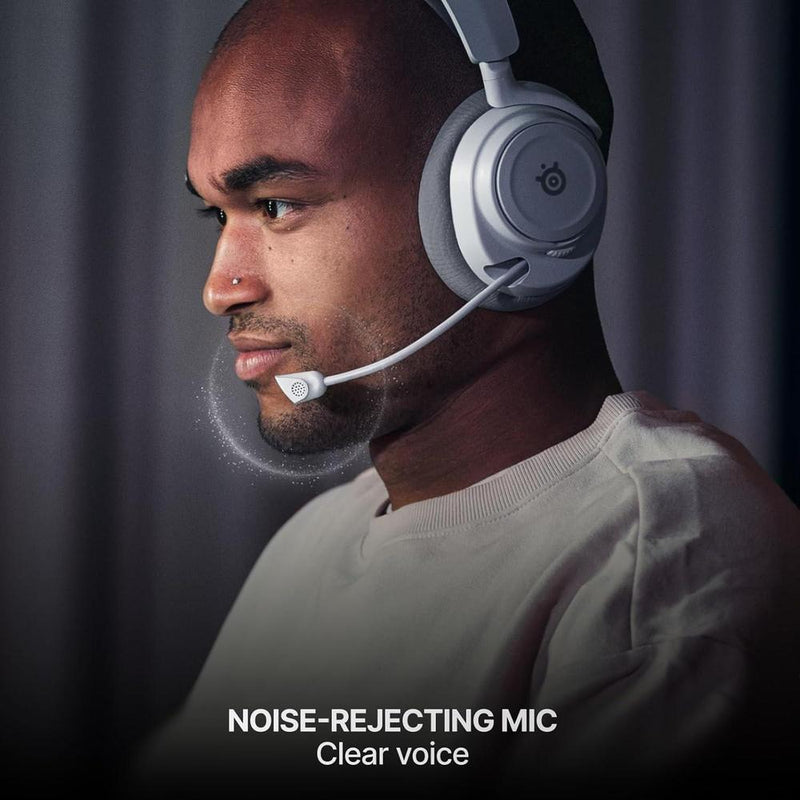 SteelSeries Arctis Nova 7X auriculares gaming inalámbricos con control app, 50 HR, drivers neodimio, mix 2.4GHz/Bluetooth, multi-plataforma, negro