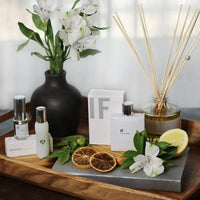 Eau de Parfum IF, perfume floral blanco moderno y cítrico con ingredientes premium y aroma duradero, calidad de lujo
