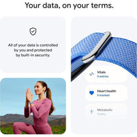 Google Fitbit Air - Rastreador de Actividad Sin Pantalla con Seguimiento de Fitness, Frecuencia Cardíaca y Sueño Inteligente