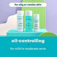 Kit completo de 90 días para cuidado del acné en 3 pasos de Proactiv con parches para espinillas y tratamiento reparador