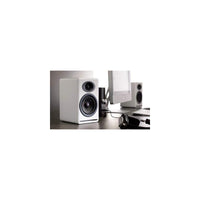 Audioengine P4 Altavoces pasivos de estantería de 2 vías en color blanco para sonido estéreo de alto rendimiento
