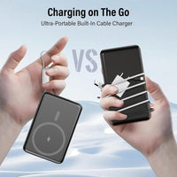 Dbasne Batería portátil: cargador inalámbrico magnético de carga rápida con USB C para iPhone Pro/Pro Max/Mini Series