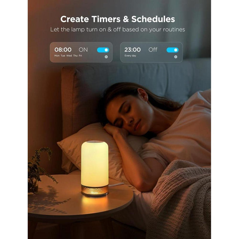 Lámpara de mesa inteligente Govee RGBIC, compatible con SmartThings, Alexa, con 64 modos de escena, para dormitorio y sala