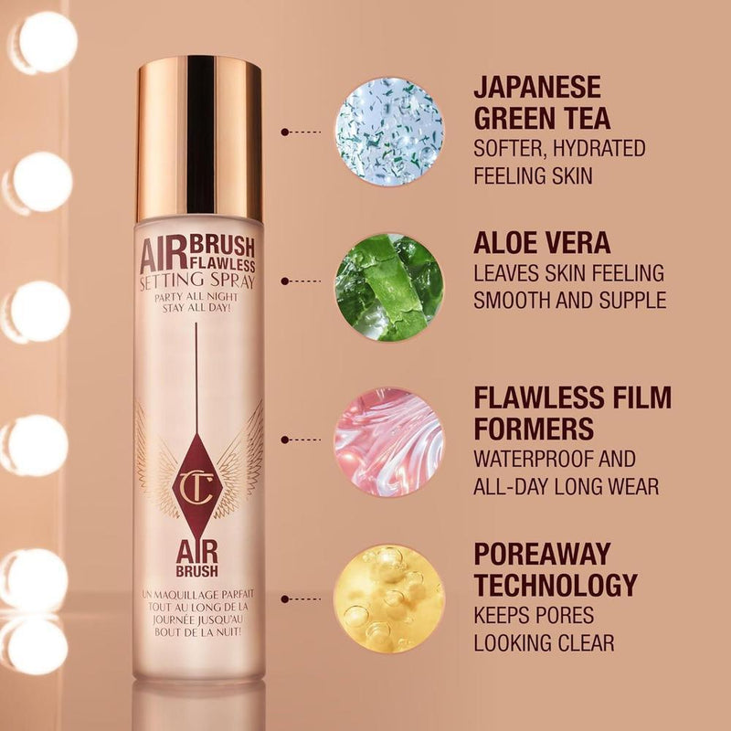 Airbrush Flawless Spray Fijador, Bruma Hidratante Ultra-Fina