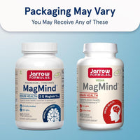 Jarrow Formulas L-treonato de magnesio suplemento para soporte cerebral, 90 cápsulas veganas MagMind Magtein