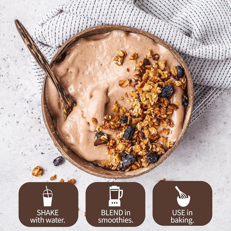 Batido de proteína orgánica Garden of Life sabor chocolate, alto en proteína y fibra, libre de lácteos y sin gluten