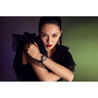 Citizen Eco Drive Maléfica Charm Box Set, Disney Villains, correa de cuero negro, Tono-plateado, Classic
