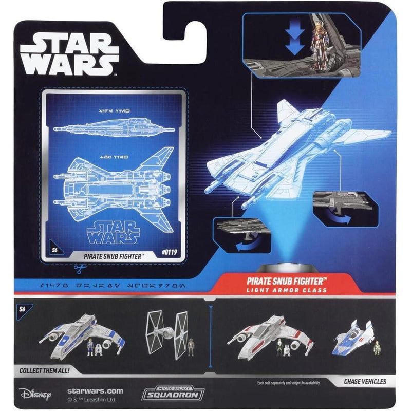 Star Wars Micro Galaxy Squadron Pirate Snub Fighter Mystery Bundle con accesorios