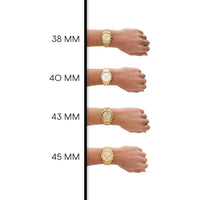 Michael Kors Reloj cronógrafo Lexington de acero inoxidable color oro con funciones de cronógrafo y cronómetro