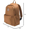 Carhartt Essentials - Mochila repelente al agua con funda para laptop, ideal para viajes y trabajo, Carhartt Brown