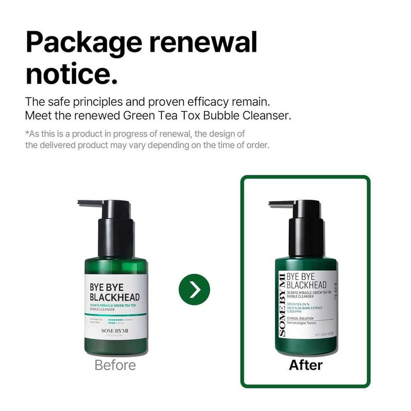 SOME BY MI Limpiador Facial Milagro 30 Días con Té Verde Desintoxicante, Refrescante y Minimizador de Poros