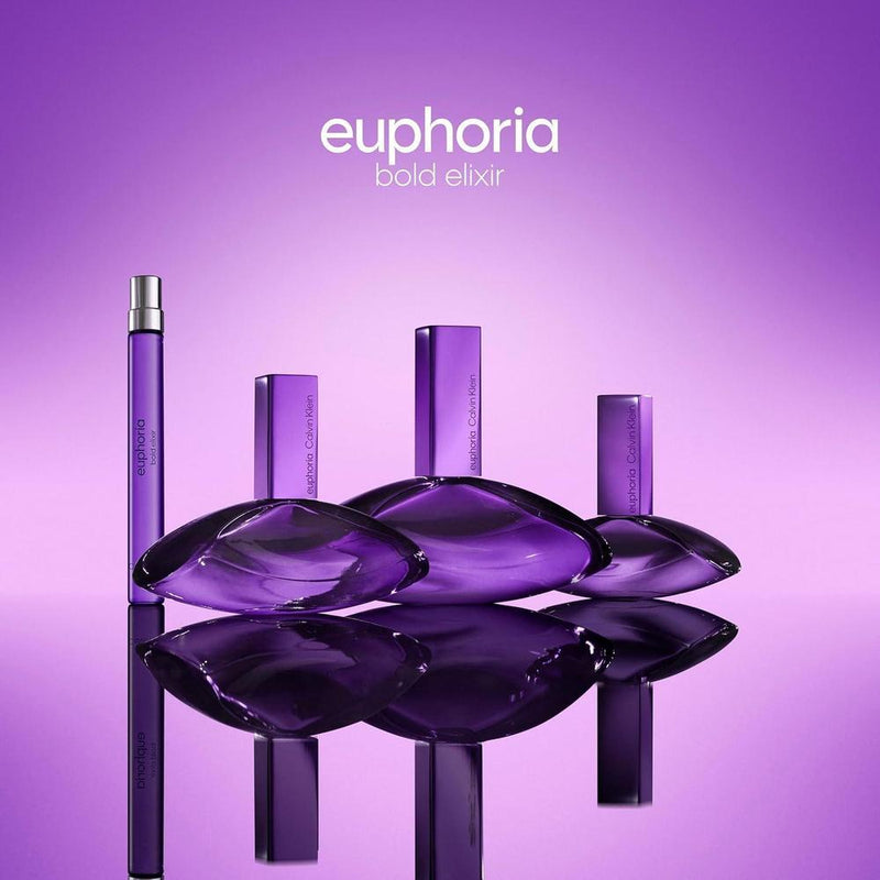 Calvin Klein Euphoria Bold Elixir Parfum Intense, perfume para mujer con jazmín, orquídea ahumada, vainilla y roble