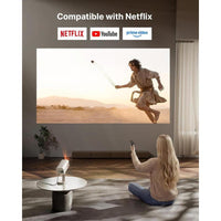 Proyector inteligente mini con WiFi, Bluetooth y Dolby Audio, soporte 4K, enfoque automático TOF, resolución nativa 1080P