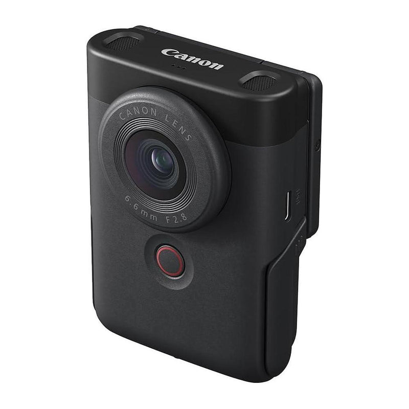 Canon PowerShot V10 Cámara compacta para vlogging, sensor CMOS, video 4K, lente zoom, micrófono estéreo, negro