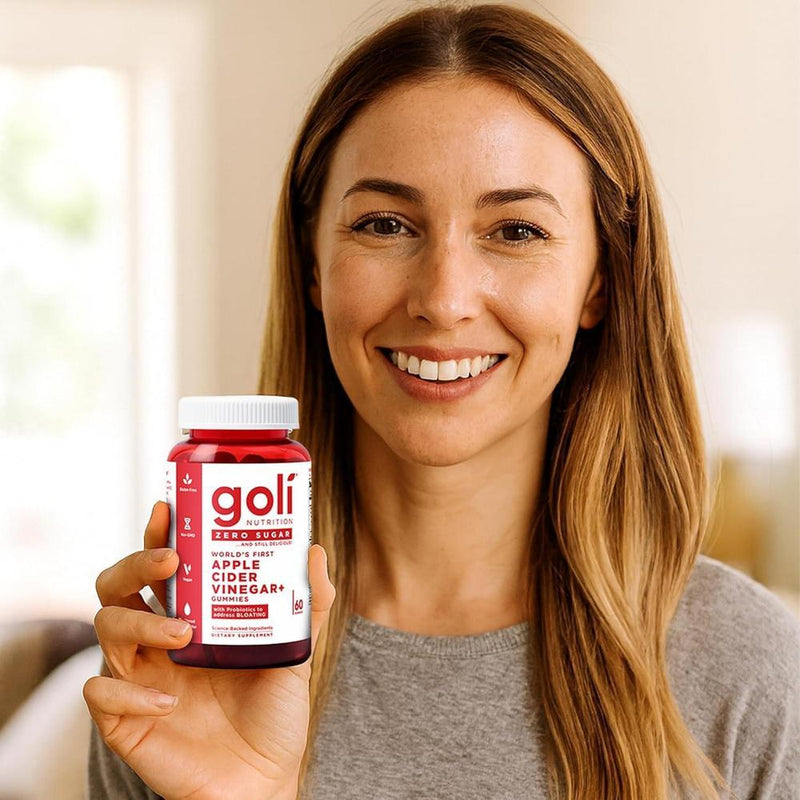 Goli Gummies: Vinagre de Manzana sin Azúcar con Vitamina B12 y Probióticos - Veganas, Keto y Sin Gluten