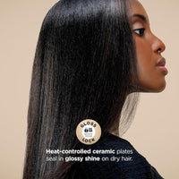 Shark Glam Ceramic: Sistema de peinado y secado con alisador y brillo de aire, ideal para cabello rizado y enrollado