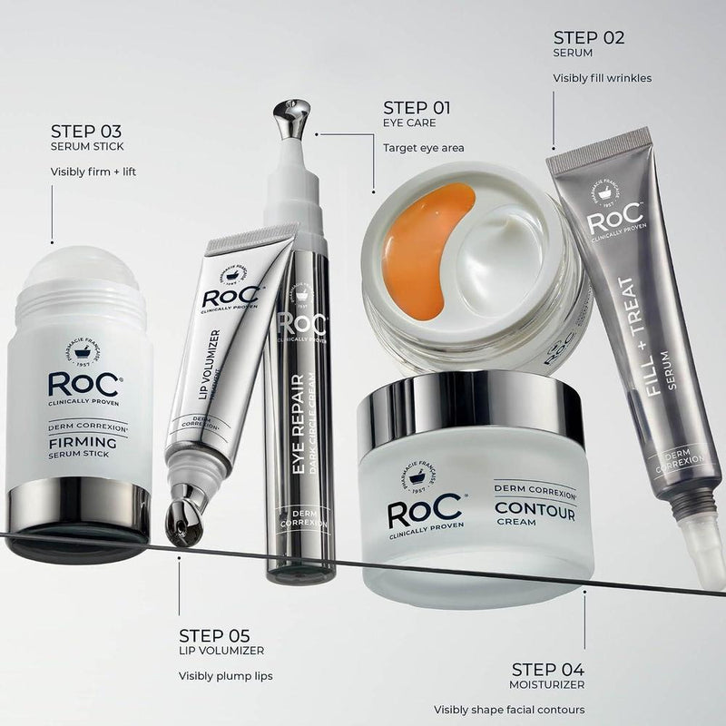Roc Derm Correxion Retinol Crema De Ojos Para Ojeras Con Niacinamida Y Resveratrol + Proxygen 15ml