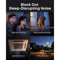 Auriculares para dormir Soundcore Sleep A30 de Anker con cancelación activa de ruido y enmascaramiento de ronquidos, ultra comodidad