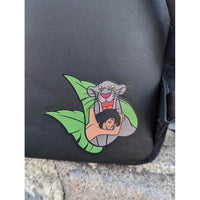 Loungefly Disney The Jungle Book Bolso Bagheera, bolso de hombro negro con doble correa para cosplay, elegante y funcional