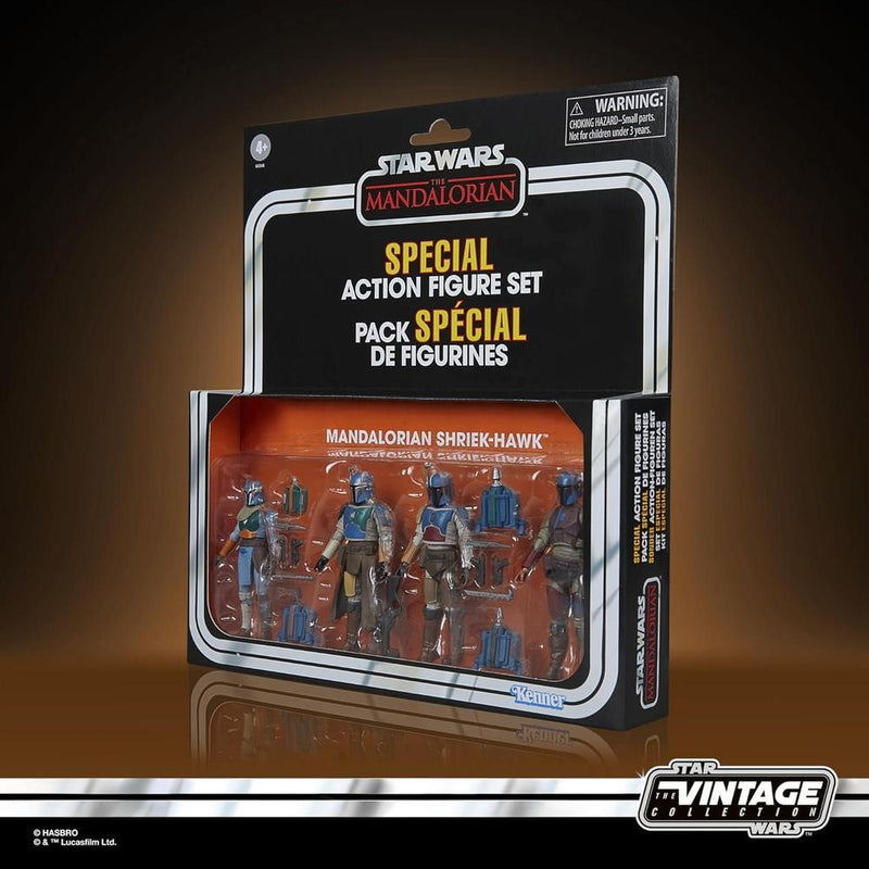 Set de figuras Mandalorian Shriek-Hawk The Vintage Collection inspirado en Star Wars con accesorios
