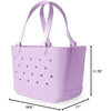 Simple Modern - Bolsa impermeable de caucho con bolsillo para playa, barco y piscina, color lila (Electric Lavender)