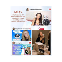 MLAY Máquina profesional de belleza con radiofrecuencia y sondas, tecnología antienvejecimiento para reducir arrugas, uso en casa