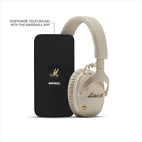 Auriculares Bluetooth Marshall Monitor III A.N.C. con Cancelación Activa de Ruido, Ligero y Plegable, Color Cream