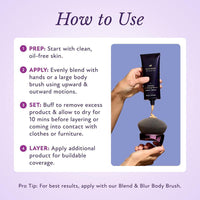 Body Coverage Perfector Maquillaje para Piernas y Cuerpo a Prueba de Agua 3.5 Oz