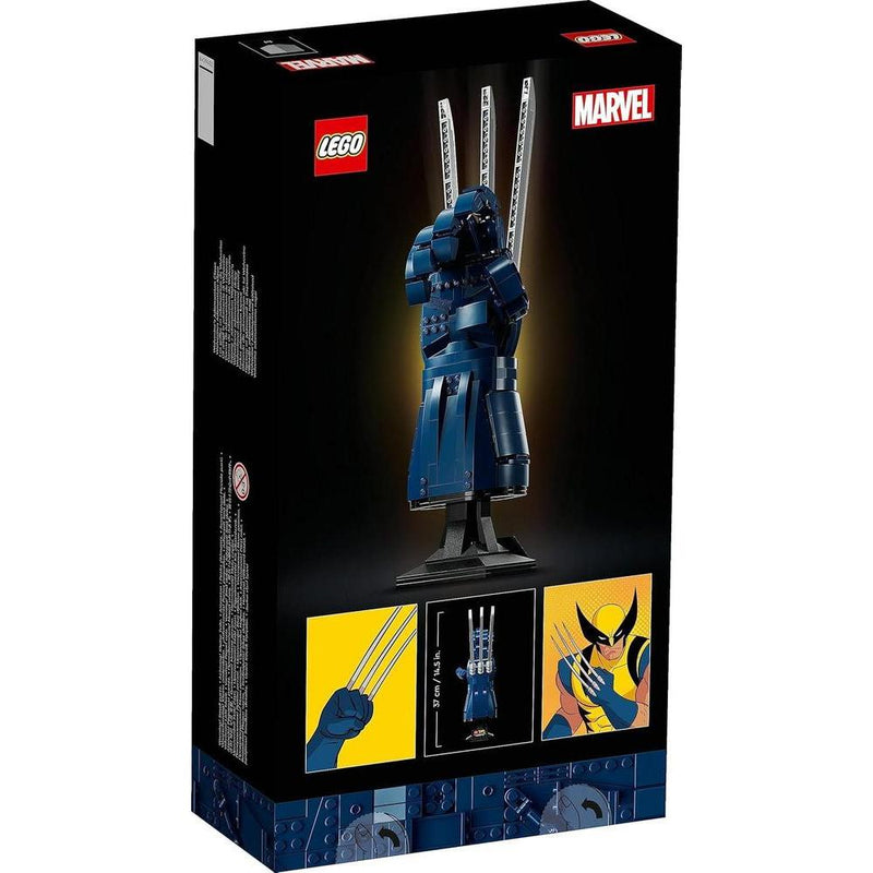 LEGO Marvel Wolverine Adamantium Claw con 596 piezas, inspirado en la serie de anime de 1997, ideal para fanáticos adultos